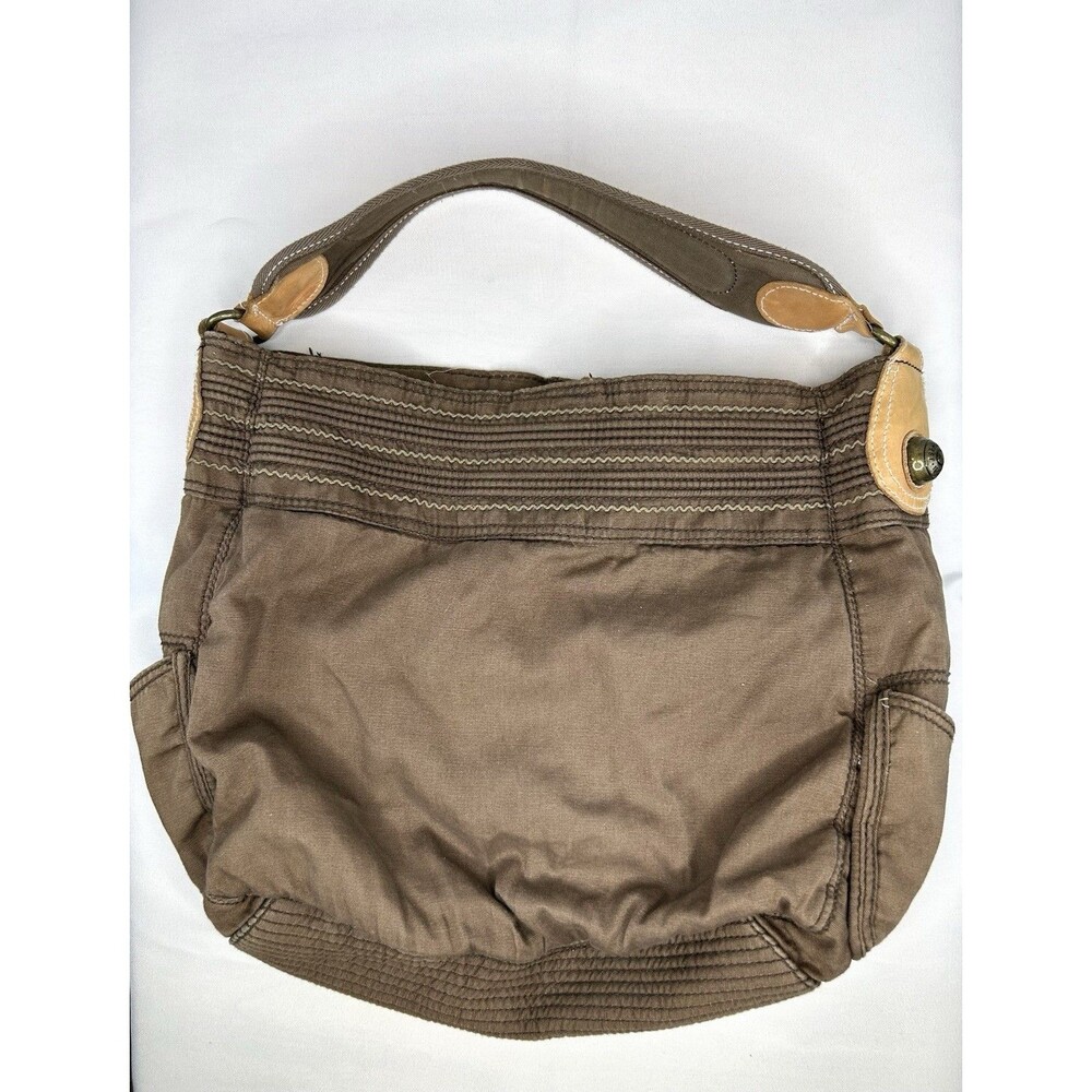 Y2K Gap Baguette Shoulder Bag Women’s Brown Lined Handbag Purse - Picture 3 of 11